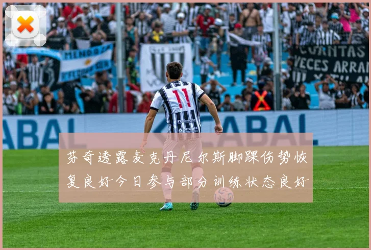 芬奇透露麦克丹尼尔斯脚踝伤势恢复良好今日参与部分训练状态良好